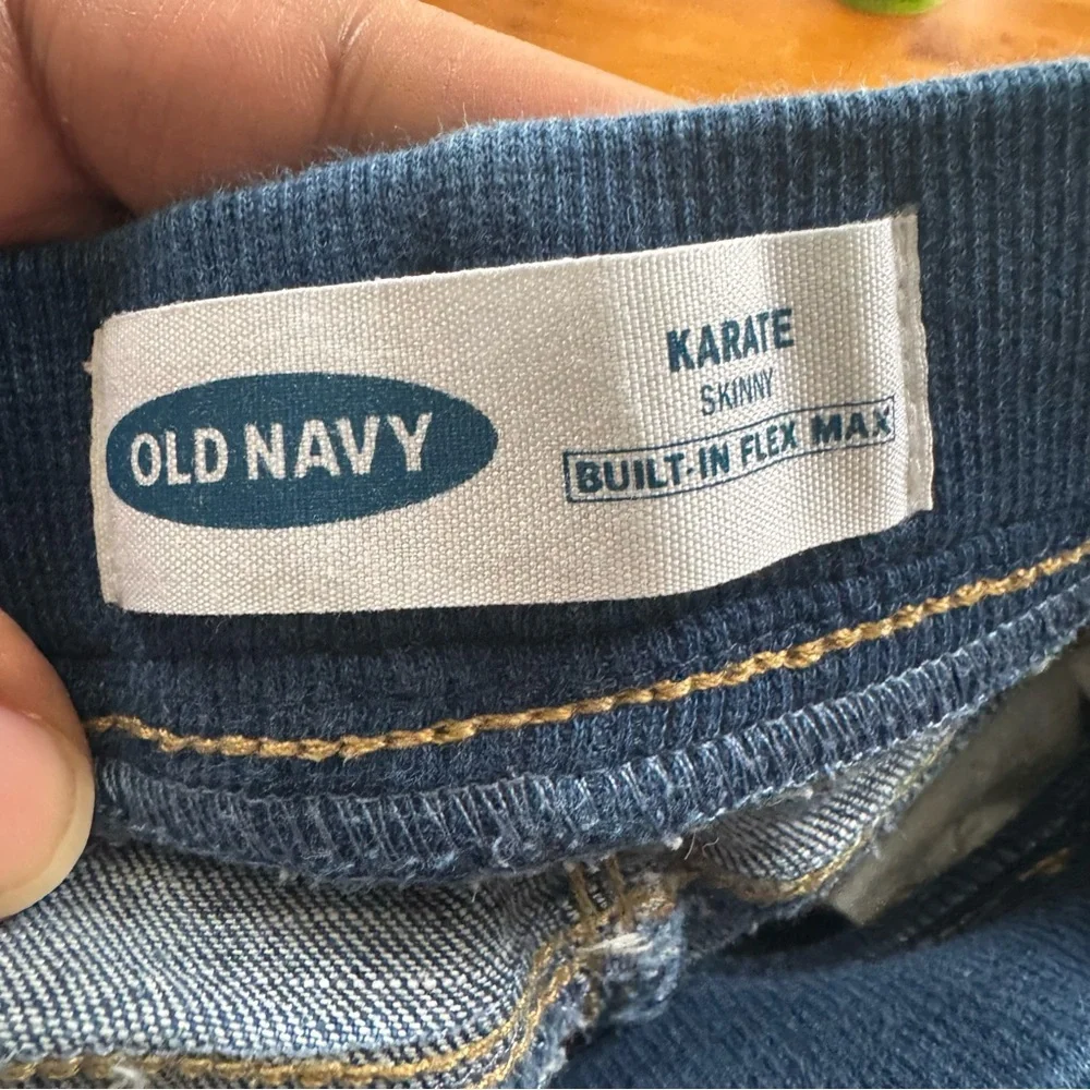 Old Navy Jeans Toddler Karate Skinny Pull On Functional Drawstring Waist